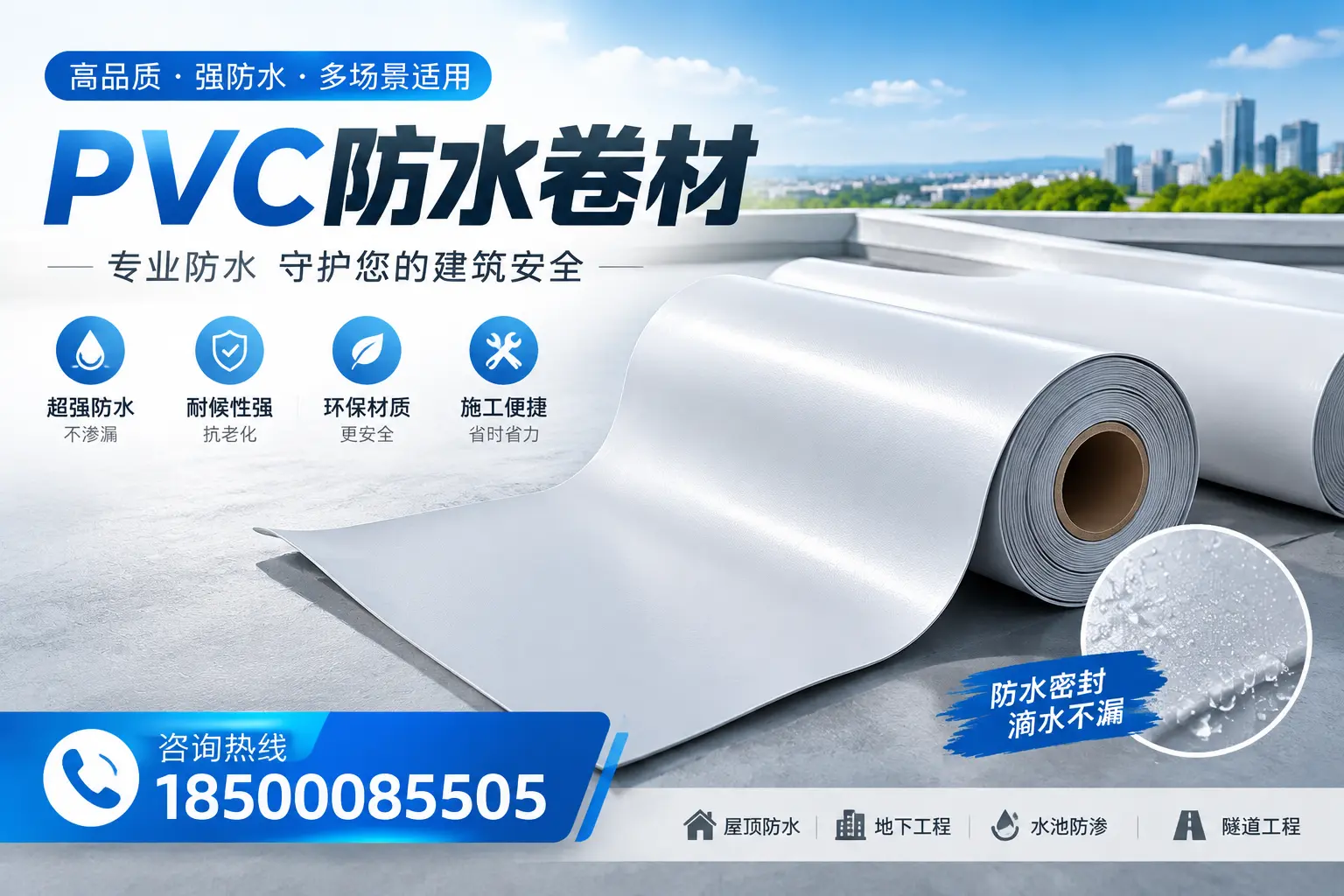 PVC防水卷材的市场竞争分析，白城品牌选择参考